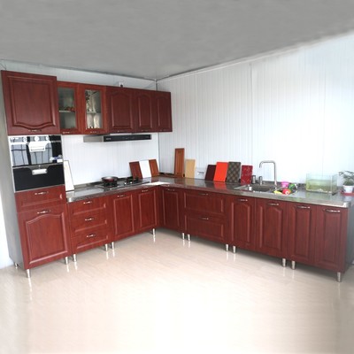 德爾諾 現代簡約木紋系列不銹鋼整體櫥柜 多種廚房整體櫥柜不銹鋼整體櫥柜組合 多種規格不銹鋼整體廚房櫥柜