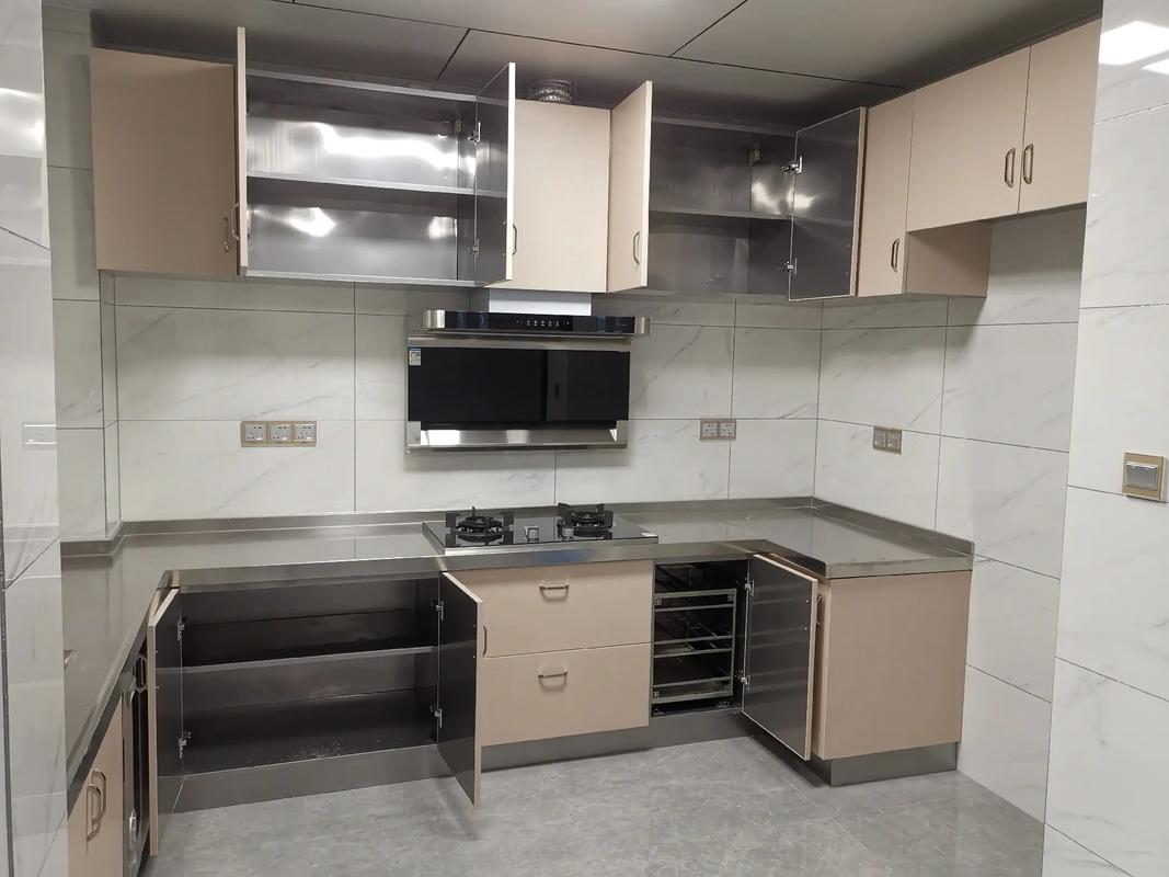 廣空四站304不銹鋼整體櫥柜#不銹鋼櫥柜 #櫥柜設計安裝